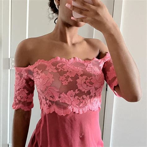 Victorias Secret Lace And Mesh Lingerie Dress Off Depop