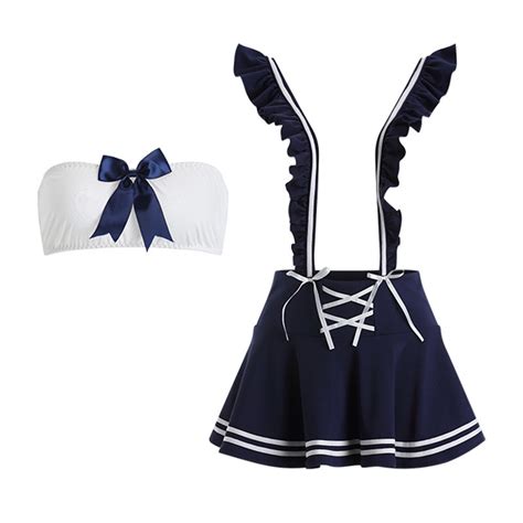 Jual Lingerie Cosplay Sexy OL Uniform Sexy Student Wear Sexy Lingerie Costume Murid Baju Tidur