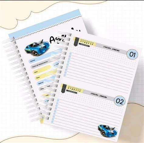 Agenda Escolar Teen Hot Wheels Arquivo Digital Elo