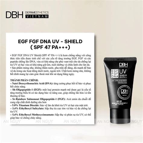 Kem Chống Nắng DBH EGF FGF DNA UV Shield SPF47 PA Mẫu Mới 60mlKem