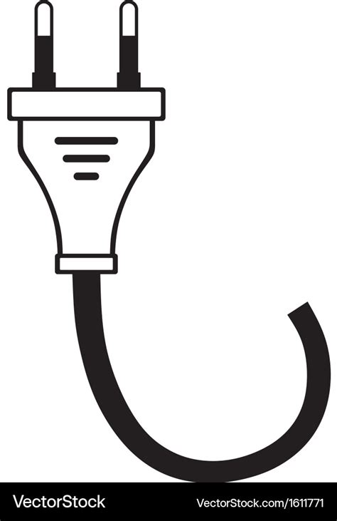 electric cable royalty  vector image vectorstock