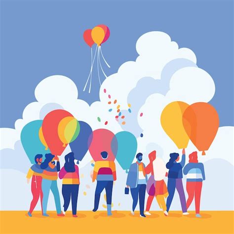 Parada Gay Do Dia E Do M S Do Orgulho Lgbt Vetor Premium