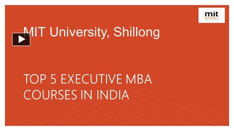 Ppt Top Executive Mba Courses In India Powerpoint Presentation