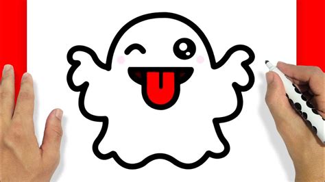 Como Desenhar Um Fantasma Fofo Para O Halloween Youtube