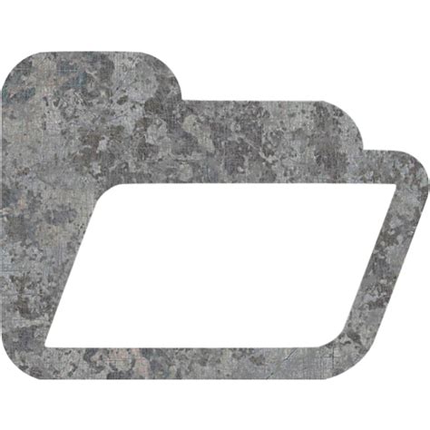 Eroded Metal Folder 3 Icon Free Eroded Metal Folder Icons Eroded