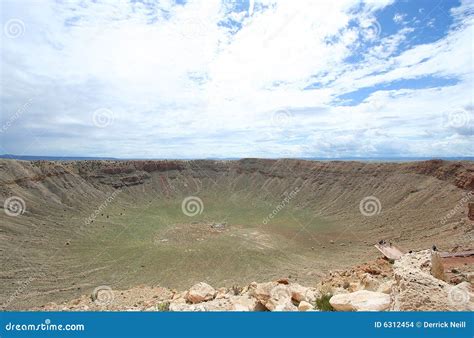 A View of Meteor Crater stock photo. Image of outdoors - 6312454