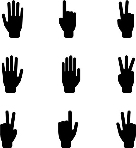 Free Pointing Finger Silhouette Download Free Pointing Finger