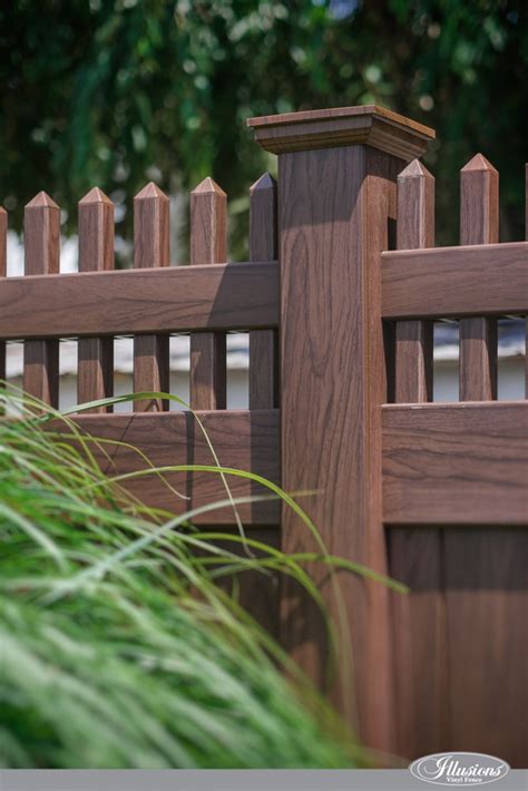 Incredible Vinyl Wood Grain Fence Images From Illusions Vinyl Fence