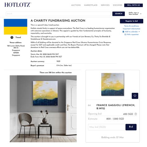 A Charity Fundraising Auction - EXHIBITIONS - EVENTS
