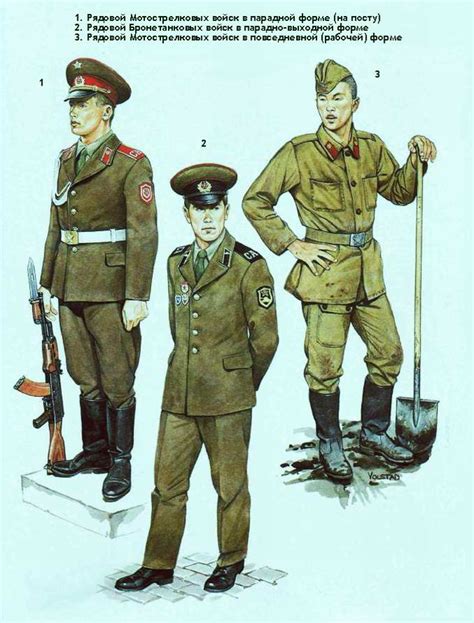 Советская Армия 80-х годов 20 века - военная униформа и внешний вид ...