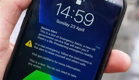 Uk Tests Emergency Alert System On Residents Phones