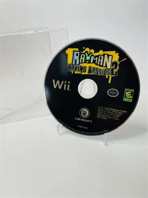 RAYMAN RAVING RABBIDS 2 Nintendo Wii 2007 Tested Disc Only MINTY