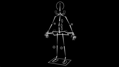 bone system   model rigged cgtrader