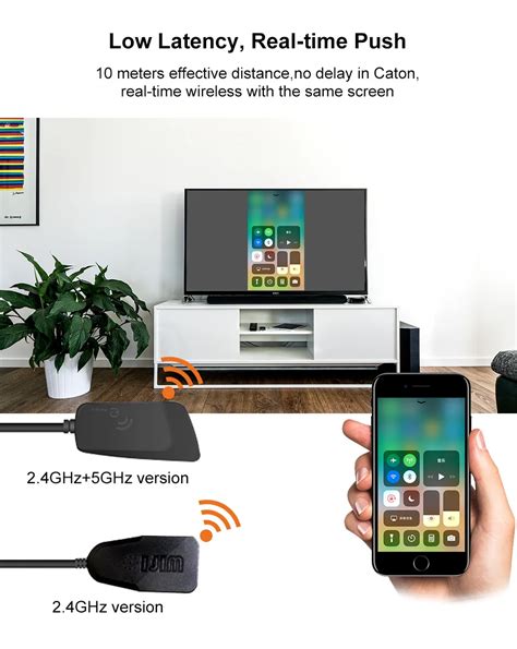 5 ГГц 4 к HD мини ТВ-палка умный беспроводной дисплей ТВ ключ Miracast ...