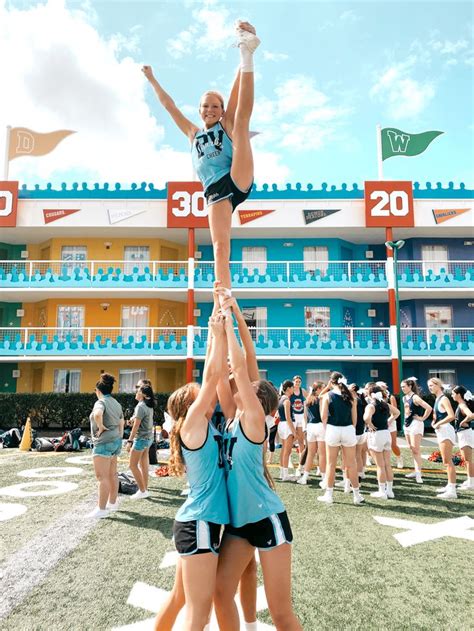 Cheer Stunts On The Beach