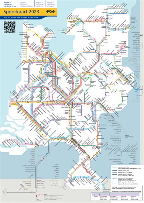 Dutch train services network map of the 2023 timetable : r/TransitDiagrams