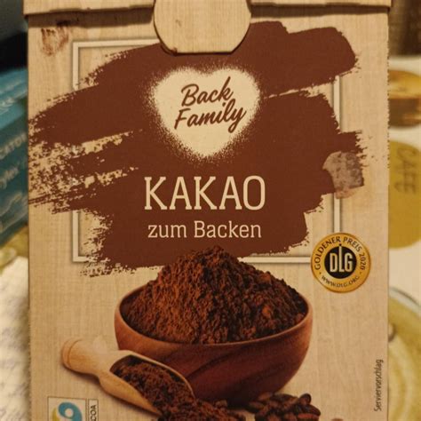 Какао кондитерское Back Family - калорийность, пищевая ценность ⋙ ...