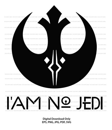 Ahsoka Tano i Am No Jedi With Markings Rebel Logo - Etsy Australia