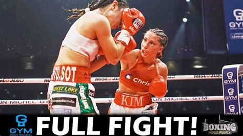 KIM CLAVEL Vs YESENIA GOMEZ FULL FIGHT BOXING WORLD WEEKLY YouTube