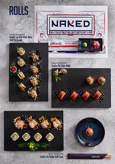 NAKED SUSHI MENU On Behance