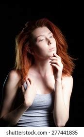 Beautiful Tall Brunette Nude Shadow Stock Photo Shutterstock