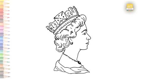 Queen Elizabeth Ii Drawings Video How To Draw Queen Elizabeth Ii Easy