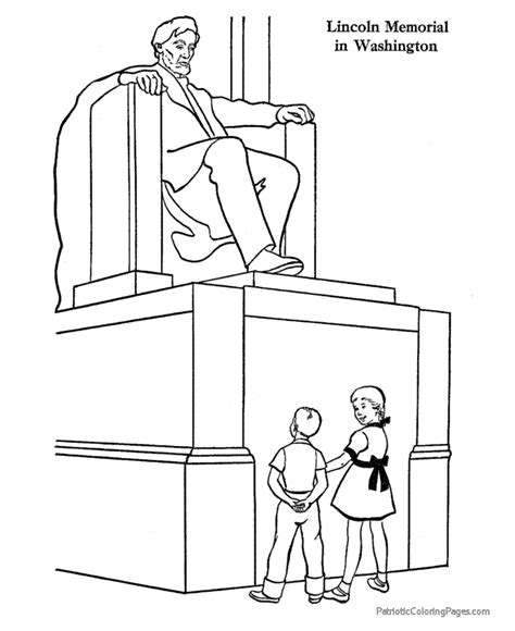 Lincoln Memorial Coloring Page