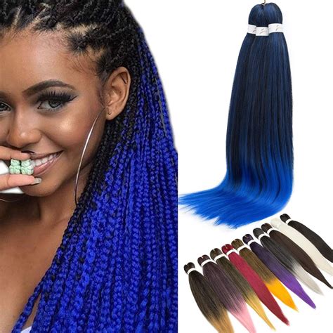 Pre-stretched Braiding Hair Easy Braid Professional Itch Free Synthetic