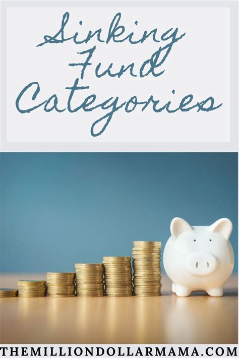 sinking fund categories sinking funds fund start saving money