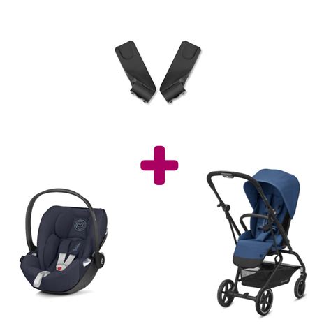 Poussette Eezy S Twist+ 2 Navy Blue + Coque Cloud Z i-Size Nautical ...