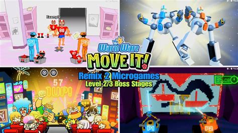 Warioware Move It Remix 2 Microgames Two Player And Level 23 Boss