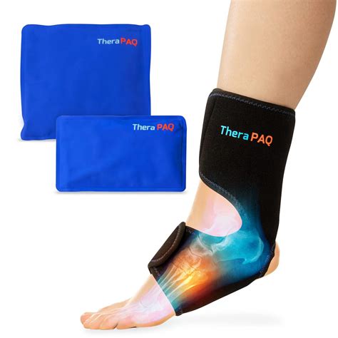 Therapaq Ankle Ice Pack Wrap With Hot Cold Compression For India Ubuy