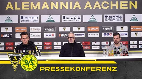 Pressekonferenz Nach Alemannia Aachen Sv Straelen Youtube