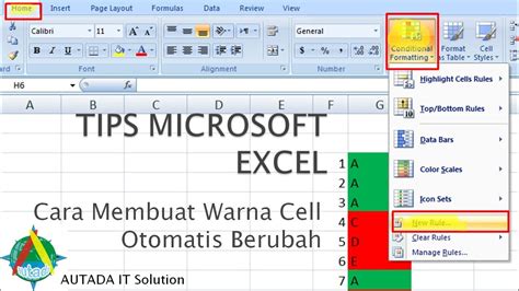 Cara Membuat Format Warna Di Excel Ide Perpaduan Warna Riset