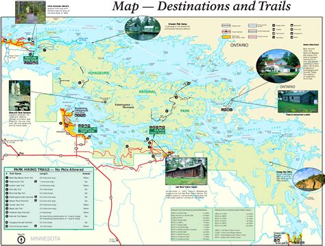 map of voyageurs national park