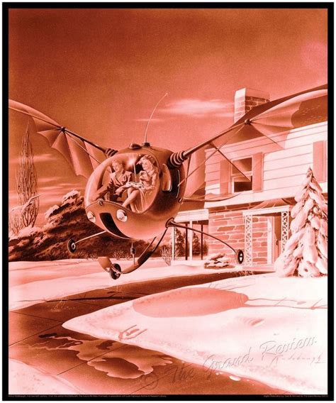 Radebaugh Mid Century Futurism Print Insectothopter Futurist