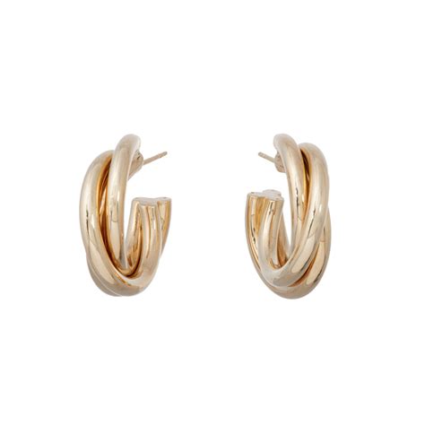 Sidney Garber Triple Intertwined Hoop Earrings - Earrings - Broken