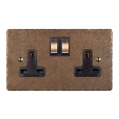 Product List Jim Lawrence Gang Plug Socket Brass Switch Hammered