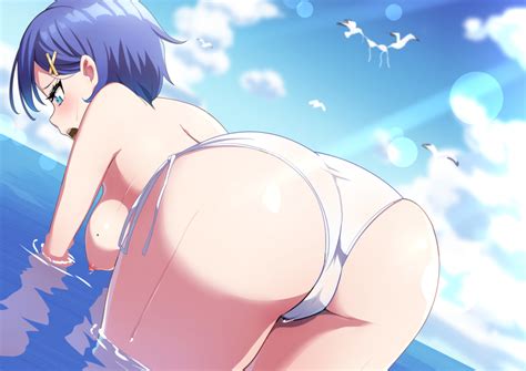 Sakamata Sakamata Original Highres Girl All Fours Ass Ass Focus Bikini Bikini Bottom