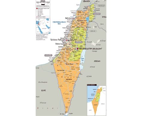 Israel Cities Map