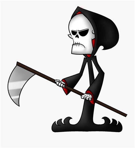 Grim Reaper Clipart Minimalist - Grim Reaper Cartoon Transparent , Free