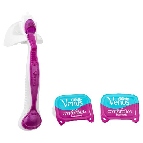 Gillette Venus & Olay Manual Razor with 2 Cartridges. Sugarberry Scent