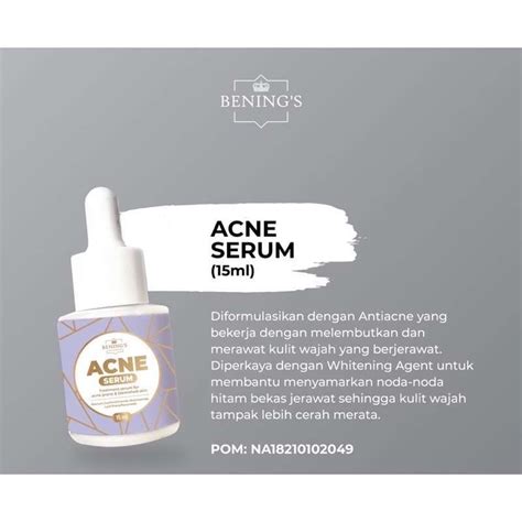 Jual Acne Serum Benings Skincare By Dr Oky Pratama Di Seller Benings