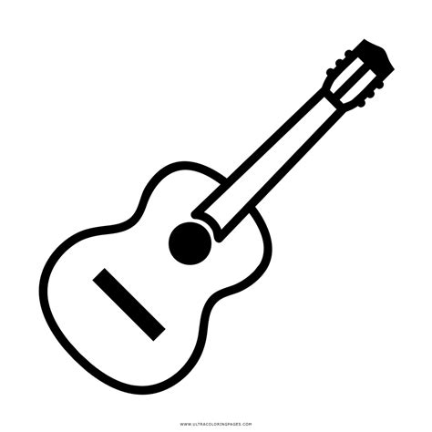 Dibujo De Guitarra Clásica Para Colorear Ultra Coloring Pages