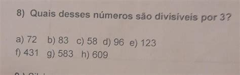 12 É Divisível Por 3 - quais desses números são divisíveis por 3 - brainly.com.br