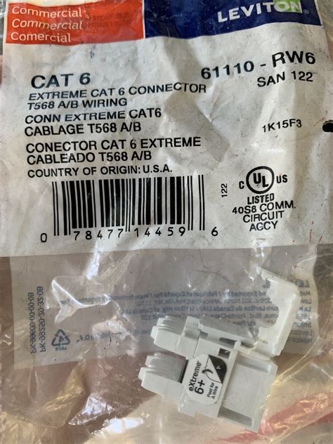 Leviton Rw Extreme Cat Quickport Jack Count