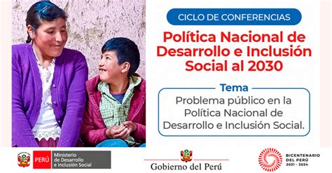 Conferencia Virtual Gratuita MIDIS Problema público en la Política