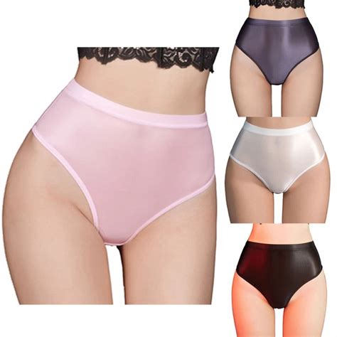 Lingerie Donna See Through Slip Mutandine Trasparenti Biancheria Intima Elastica Lucida Eur