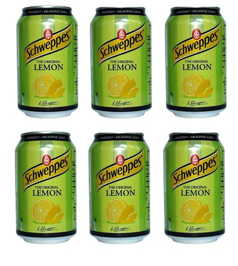 Газированный напиток Schweppes Lemon / Лимонад Швепс Лимон 330 мл 6 шт ...