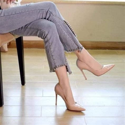 cao gót bít mũi cổ điển đủ màu đen nude trắng cao 8cm 9cm 11cm 12cm Shopee Việt Nam